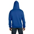 thumbnail image 3 of Men's Double Dry Action Fleece Full Zip Hood, Royal Blue - XL, 3 of 3
