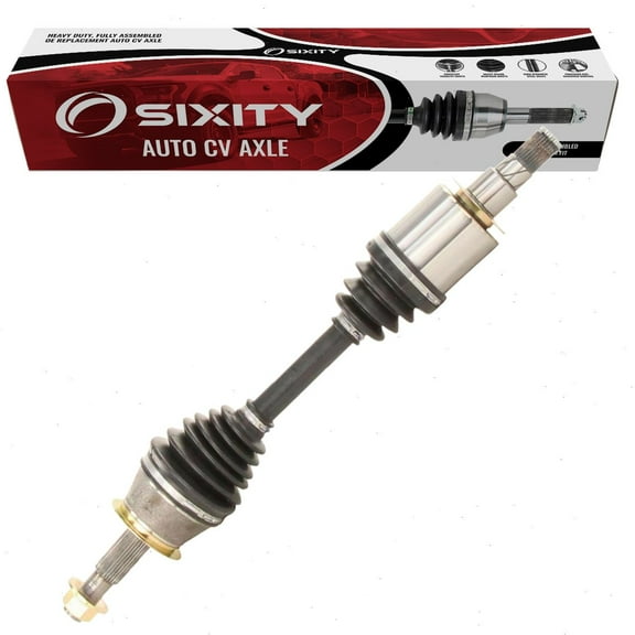 Sixity Front Left CV Axle compatible with Nissan Pathfinder 4.0L V6 2005-2012 - Driver Side Complete Axle Shaft Assembly
