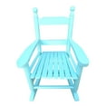 thumbnail image 2 of Children Rocking Chair Indoor Outdoor,Solid Wood Rocker Chair,Durable Porch Chair for Children,Boys and Girls,Light Blue, 2 of 7