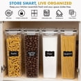 thumbnail image 6 of Shazo 4 Pack 2.8L Airtight Food Storage Containers with Lids – Spaghetti & Pasta Containers for Pantry Organization, BPA Free Kitchen Canisters for Cereal, Flour, Sugar, Rice & Dry Food Storage, 6 of 8