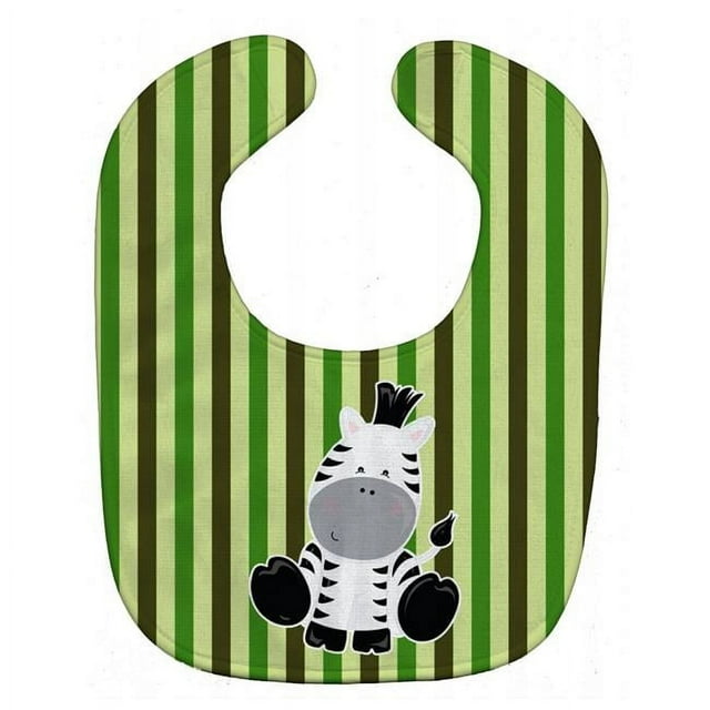 Carolines Treasures BB8607BIB Zebra on Stripes Baby Bib