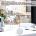 thumbnail image 4 of Table Number Holder, Portable Wooden Block White 10Pcs Table Card Holder  for Weddings Parties Meetings for Memos Reminders, 4 of 7
