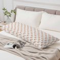 thumbnail image 6 of Orange Floral Body Pillow Cover 20 x 54 Inch Decorative Pillow Cover Rustic Leaves Flowers Country Botantical Lumbar Pillowcase Seasonal Rectangle Cushion Case for Couch Sofa Bed Living Room, 6 of 9