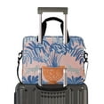 thumbnail image 2 of FORMRS 16" Laptop Bag Carrying Sleeve Case with Handle Travel Shoulder Briefcase, Pink Leaves, 2 of 8