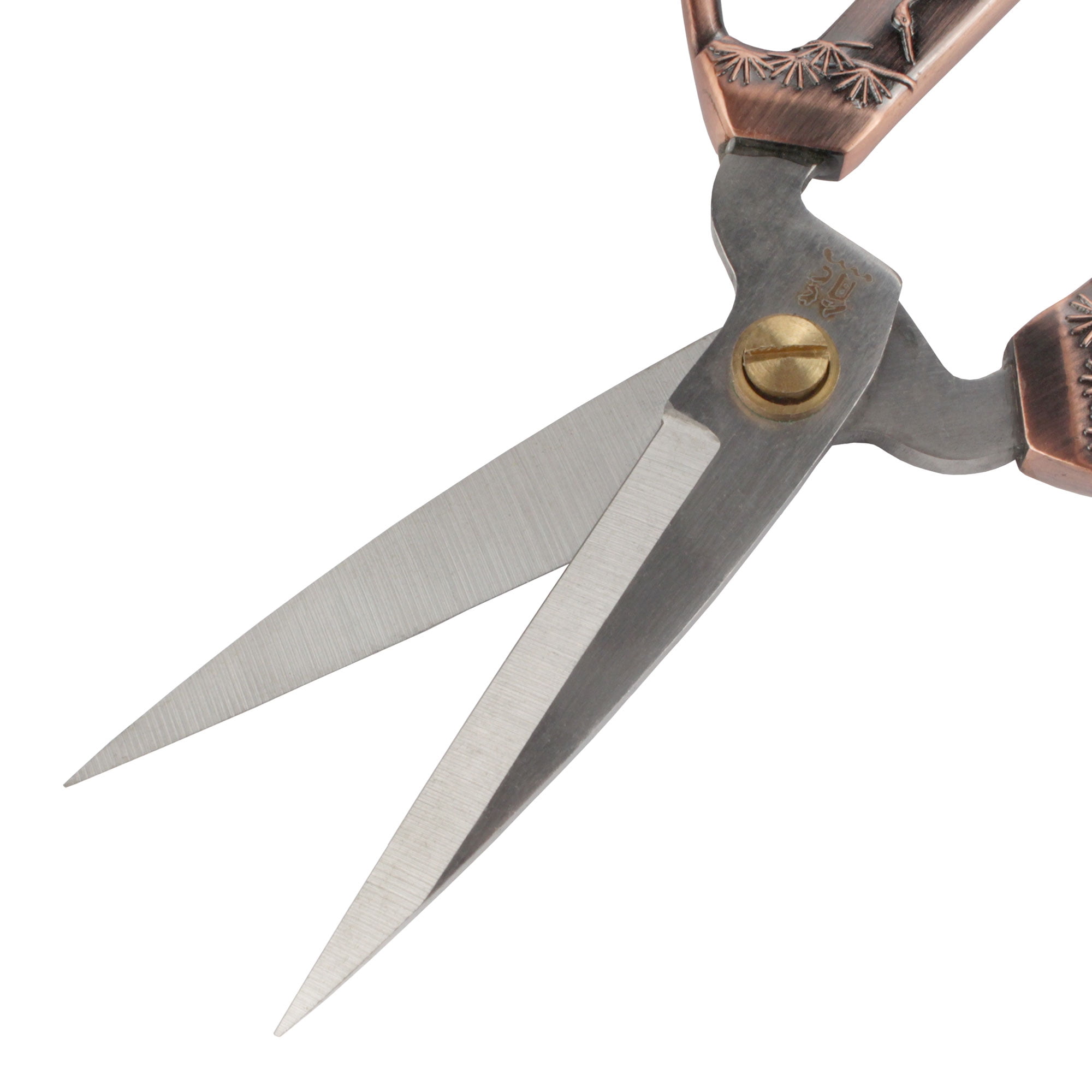 JubileeYarn Crane Motif Large Embroidery Craft Scissors - Copper - 1 Pair