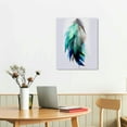 thumbnail image 2 of MLJA Peacock Canvas Wall Art Vintage Blue and Feather Painting Picture Artwork for Home Living Room Bedroom Decor, 2 of 4