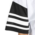 thumbnail image 3 of Women's Gameday Couture White New York Giants Vintage Look Contrast Mesh Striped Raglan T-Shirt, 3 of 3