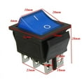thumbnail image 3 of 2x Blue Rocker Switch LED Backlight 6-Pin DPST ON/OFF Car DC 12V/5A, AC 15A/250V, 3 of 8