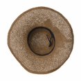 thumbnail image 5 of WITHMOONS Women Floppy Flanging Straw Sun Hat Summer Beach Cap Wide Brim Ribbon CR9979 (Brown), 5 of 5