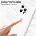 thumbnail image 2 of Compatible with iPhone 15 Pro 6.1 Inches, Soft Scratch Resistant Liquid Silicone Fine Hole Shockproof Protective Case,White, 2 of 14