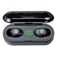 thumbnail image 2 of Auriculares in-ear inalámbricos F9 negro con luz LED, 2 of 8