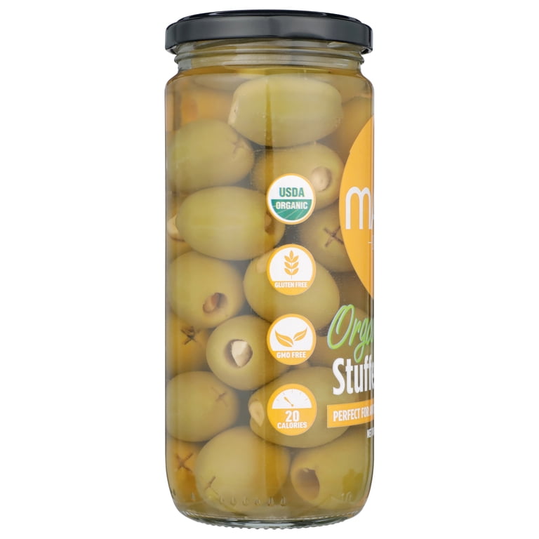 Mario® Organic Garlic Stuffed Olives 10 oz. Jar - Walmart.com