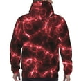 thumbnail image 5 of Bingfone Red Line Men'S Drawstring Hoodie Long Sleeve Pocket Sweatshirts-X-Large, 5 of 9
