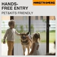 thumbnail image 5 of Magnetic Screen Door, 43" x 81" Auto Closure Mesh Curtain, Heavy-Duty Windproof Bug Screen, Pet & Kid Friendly, Fits Front/Sliding/Patio Door, Black, 5 of 7