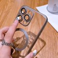 thumbnail image 4 of Magnetic Case For iPhone 15 14 13 12 11 Pro Max Plus Fashion Plating Frosted Matte For Magsafe Bumper Cases Cover funda, 4 of 5