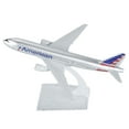 thumbnail image 1 of Modèle d'Avion Simulation B777 Américain 16cm 1:400 Modèle d'Aviation pour Collection et Cadeau, 1 of 3