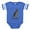 Royal Blue, variant on CafePress - German Shepherd Best Friend - Cute Infant Baby Football Bodysuit
