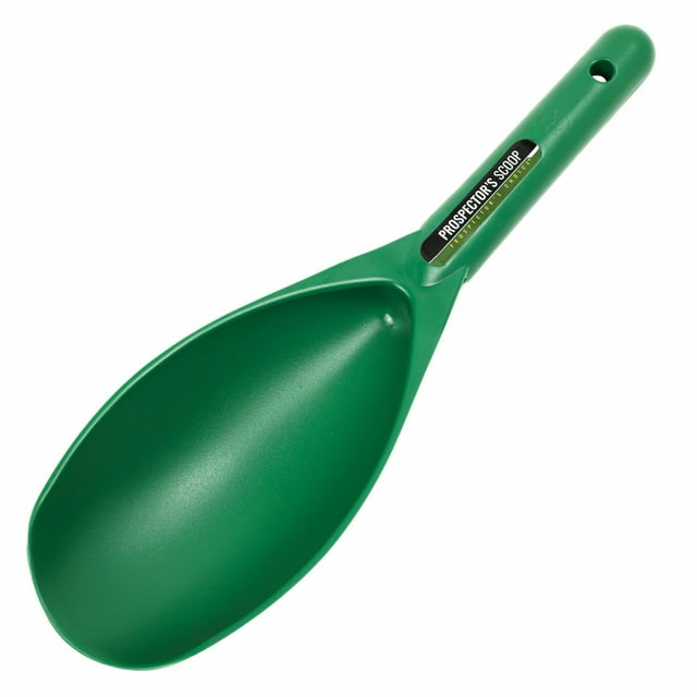 ASR Outdoor 12.5 Inch Large Sand Scoop Plastic Trowel for Metal Detector Gold Panning, Green