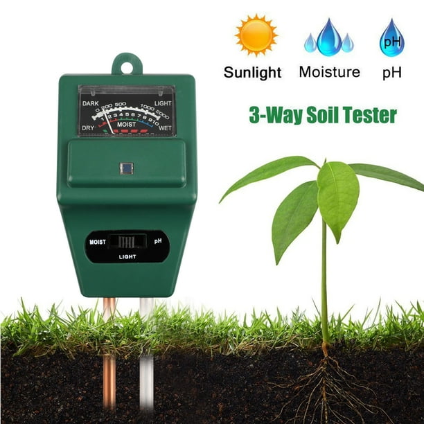 EEEkit Soil pH Meter, 3-in-1 Soil Tester Kits,pH Meter, Moisture ...