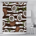 thumbnail image 1 of PANDACO Rideau de Douche en Tissu Noix de Coco (72 Pouces x 72 Pouces), 1 of 4