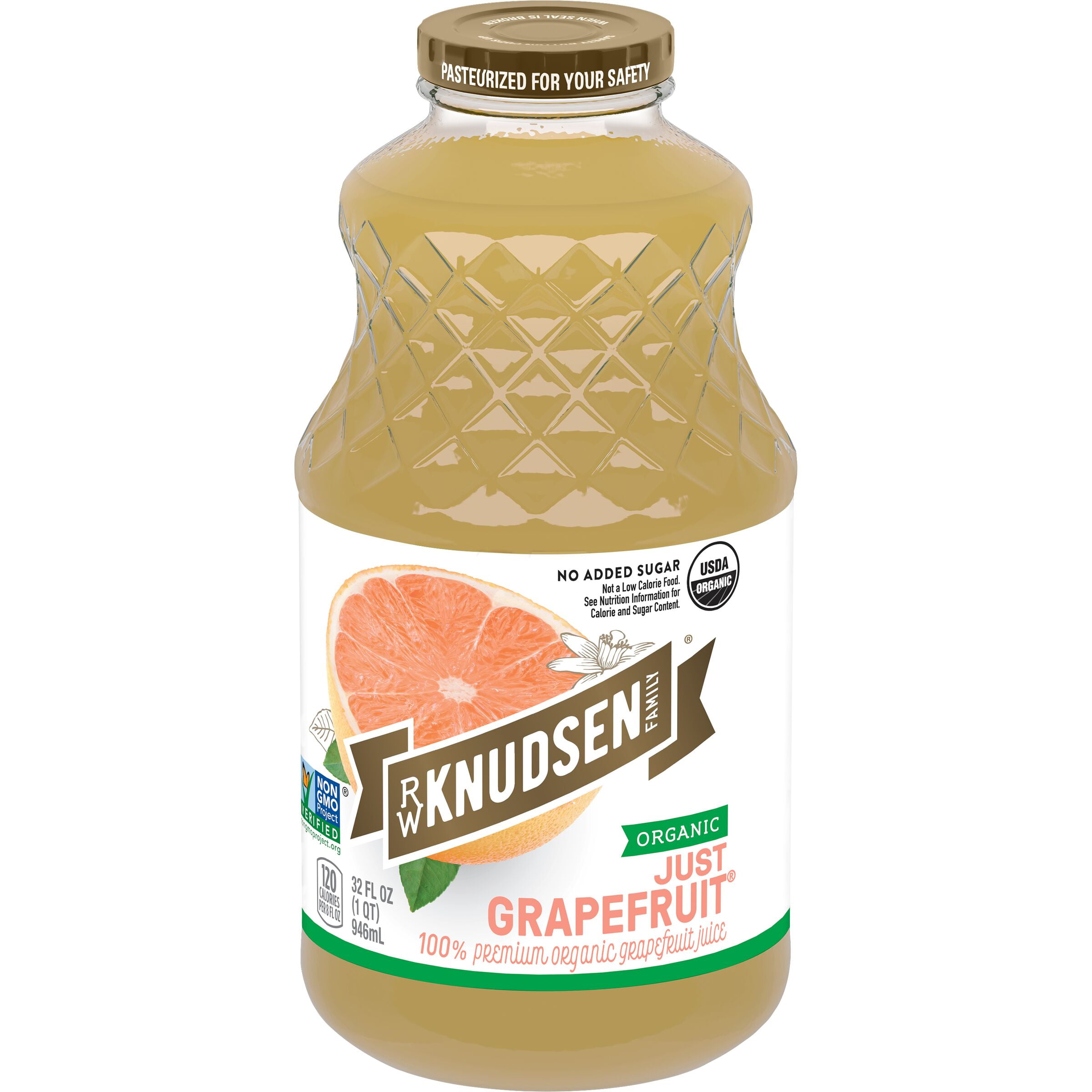 R.W. Knudsen Family Organic Grapefruit Juice, 32-Fluid Ounce (Packaging May Vary)