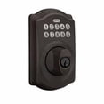 thumbnail image 1 of Schlage Camelot Aged Bronze Electronic Deadbolt Keyless Entry Keypad Rated AAA, 1 of 1