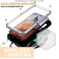 thumbnail image 5 of SaniMore for Samsung Galaxy S24 5G 2024 Rugged case with Screen Protector, Stand Camera Slide Cover for Samsung S24 Metal Military Sturdy Armour Shockproof Cover for Man Outdoor, Silver, 5 of 8