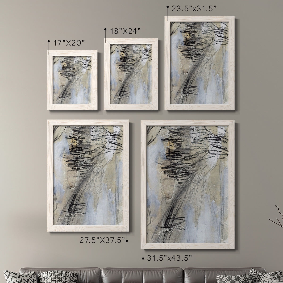 Masked Notes V - Premium Framed Canvas 2 Piece Set - Ready to Hang