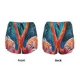 thumbnail image 3 of Daiia Romantic Flamingo Pair Pattern Women's 2 in 1 Running Shorts - Lightweight Athletic Workout Gym Yoga Shorts Liner with Phone Pockets-X-Large, 3 of 7