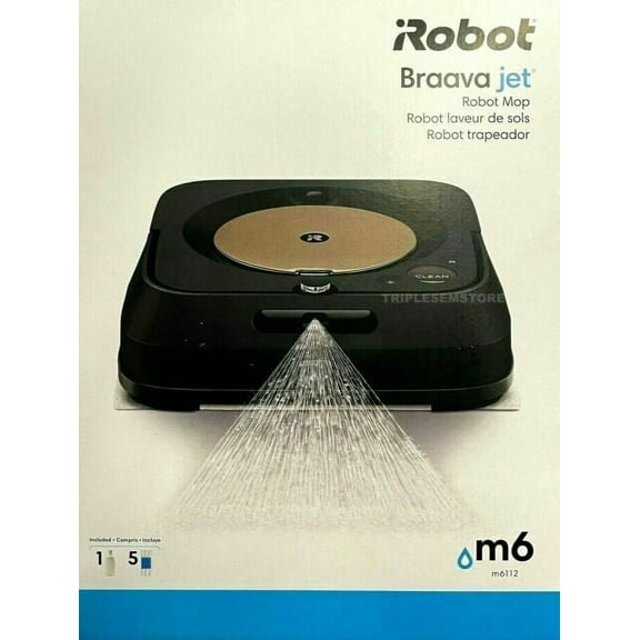 IROBOT BRAAVA JET M6 6012 ULTIMATE ROBOT MOP WI-FI M6112 - BLACK