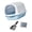 Blue, variant on AOOOWER Enclosed Cats Litter Box with Removable Top to Maintain Freshness Easy Access