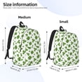 thumbnail image 2 of Disketp St. Patrick's day print Canvas Backpack Lightweight Travel Daypack Student Rucksack Laptop Backpack-Small, 2 of 5