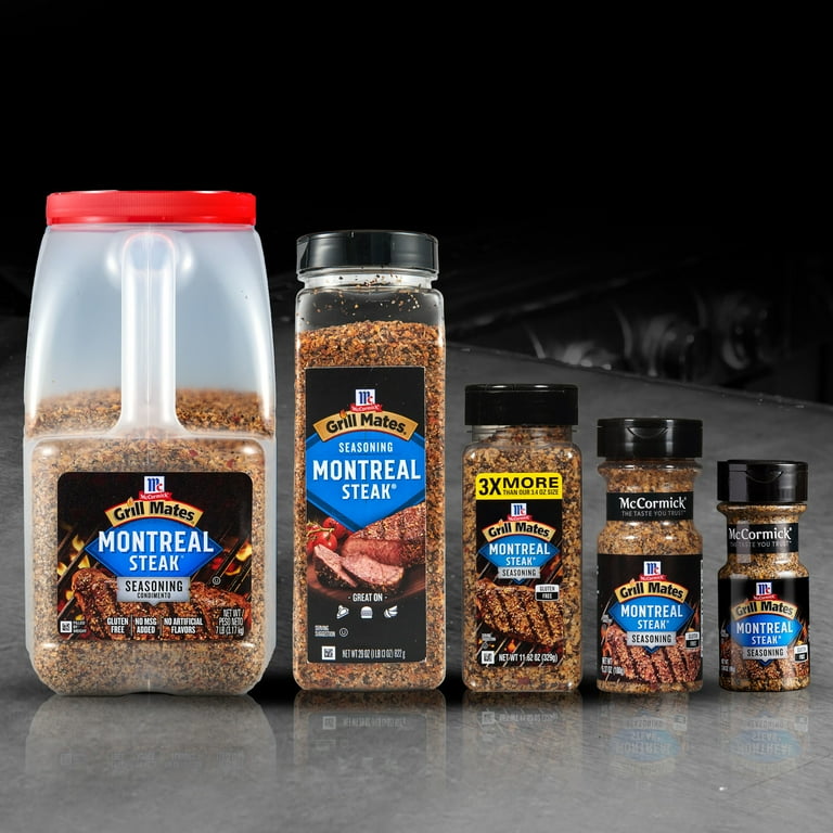 McCormick Grill Mates Montreal Steak Seasoning, Perfect for Meat