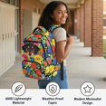 thumbnail image 6 of KUIFORTI Flower Dog Girls Backpack Kids School Bag Cute Bookbag Comfortable with Adjustable Straps Multiple Storage Pockets for Elementary Middle, 6 of 7