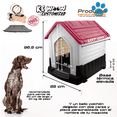thumbnail image 3 of KE WOOW Casa Térmica para Mascotas, Ideal para Viaje, Abatible, Grande, Incluye Colchón y Placa Personalizada, Color Azul KE WOOW Casa térmica colapsable, 3 of 11
