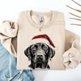 thumbnail image 5 of Black Lab, Santa, Labrador Dog, Christmas, Dog Lover, Pet Sweatshirt, 5 of 5