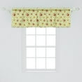 thumbnail image 2 of Ambesonne Fruit Window Valance, Round Avocado Doodle, 42" x 18", Green Multicolor, 2 of 3