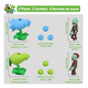 thumbnail image 2 of 2pcs Plantas Vs Zombies Coleccion Juguete Modelos Diferentes Xtellar multicolor, 2 of 4