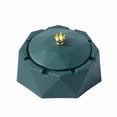 thumbnail image 1 of Crown Ashtray with Lid Elegant Diamond Desig Stainless Steel Inner, 1 of 5