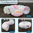 thumbnail image 4 of PETMAKER Cat Tunnel with Cat Bed - 3FT Multifunctional Cat Tunnel Bed, Multi, 4 of 11