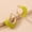 Green U-shaped earrings, variant on Vintage Candy Color Resin Geometric Ear Cuffs Earrings European and American Fashion Niche Simple Elegant Internet Celebrity High-end Earrings for Women