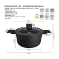 thumbnail image 2 of Olla Cacerola Cocina HUDSON 20cm Aluminio Antiadherente asas, 2 of 7