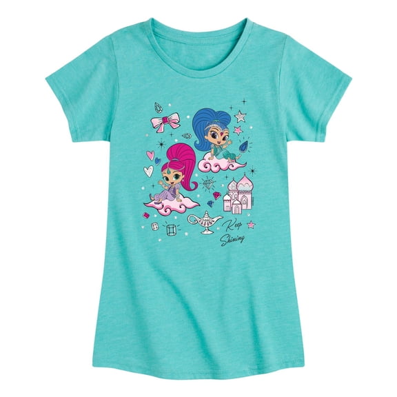 Shimmer & Shine - Toddler And Youth Girls Short Sleeve Graphic T-Shirt