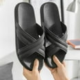 thumbnail image 5 of NGHnuifg Fashion Couples Men Shower Room Home Non Breathable Soft Sole Shoes Slipper Mens Slippers Size 15-16 Big And Tall compatible with Machine Washable Slippers for Men Mens Slippers, 5 of 5