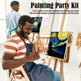 Couples Paint Party Kits Pre Drawn Canvas For Adults For Paint And Sip