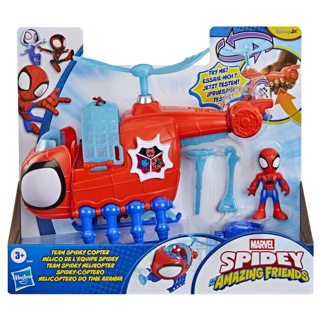Set de Juego Hasbro Marvel Spidey and his Amazing Friends Spidey Cóptero