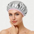 thumbnail image 2 of 12 Pieces Deep Conditioning Caps Aluminum Foil Reusable Hair Processing Hair Coloring Shower Caps For Home Salon Use, 2 of 9