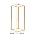 thumbnail image 2 of 4X Gold Metal Flower Stand Ballon Stand 60cm for Wedding Stage Decoration Plant Rack, 2 of 16