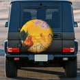 thumbnail image 3 of Kdxio The Chicken Family Rooster Hen And Chicks for Tire Cover Wheel Protectors Tyre Covers Weatherproof Wheel Covers Universal Fit for Trailer Rv SUV Truck Camper Travel Trailers 16 inch, 3 of 8