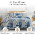 thumbnail image 2 of Global Patchwork Reversible Duvet Cover Set, 2 of 9